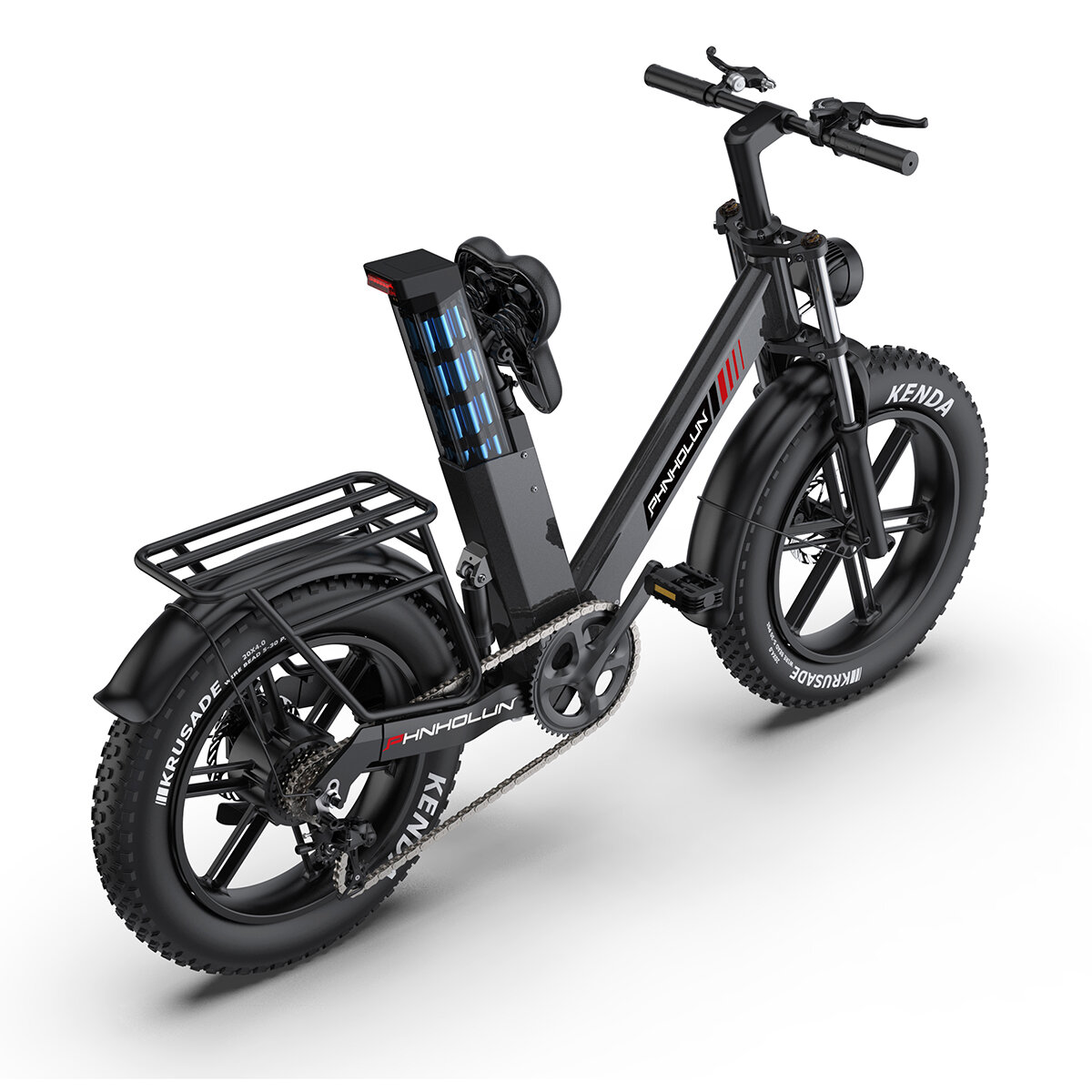 [EU DIRECT] PHNHOLUN C6 PRO Electric Bike 48V 17AH Battery 1000W Motor 20inch Tires 50KM Mileage 150KG Max Load Electric Bicycle