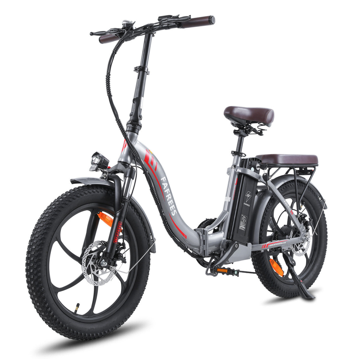 [EU DIRECT] FAFREES F20 PRO Electric Bike 36V 18AH Battery 250W Motor 20x3.0inch Tires 25KM/H Top Speed 120-150KM Max Mileage 150KG Max Load Folding Electric Bicycle