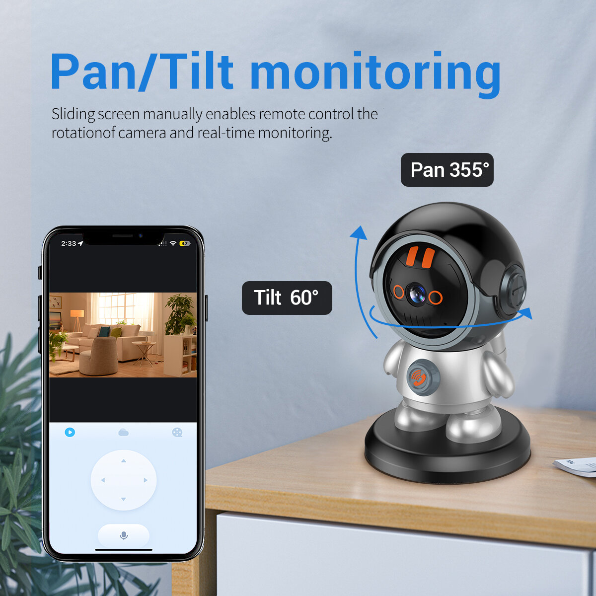 ESCAM PT302 3MP 1296P WiFi PTZ Camera Support 2.4G Wireless AI Humanoid Detection IR Night Vision Two-way Audio  Home Security CCTV Monitor European Standard