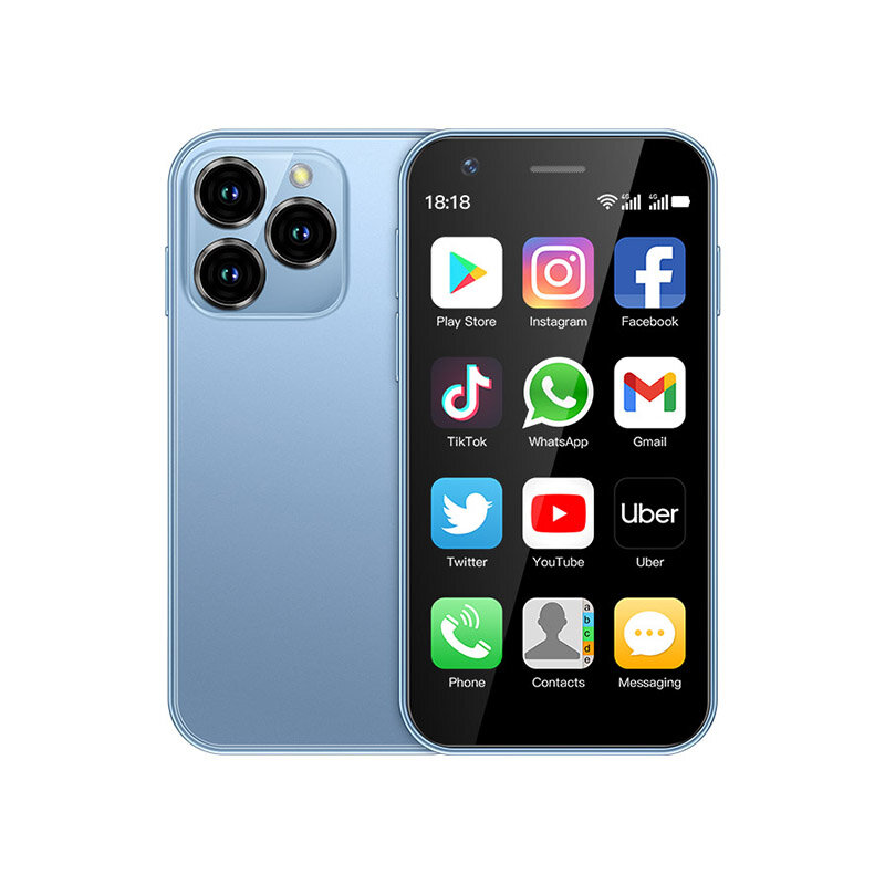 SOYES XS16 Mini 4G 3.0 Inch 2GB+16GB/3GB+64GB 5MP Camera Dual SIM 2000mAh Android 10 Quad Core Mobile Phone