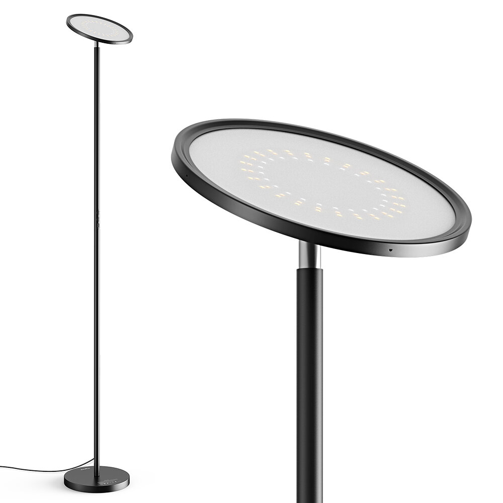 BLITZWILL BWL-FL-0002 25W 2700K~6500K+RGB Smart Floor Lamp Stepless Dimming Up To 2000LM APP Control Voice Control Works With Google Assistant Alexa AC100-240V