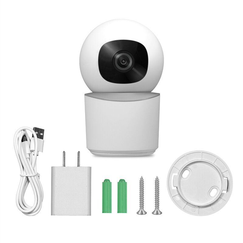 MoesHouse Tuya WiFi Indoor PTZ Security Camera 3MP HD Infrared Night Vision Motion Tracking Two-way Intercom Home Surveillance Monitor