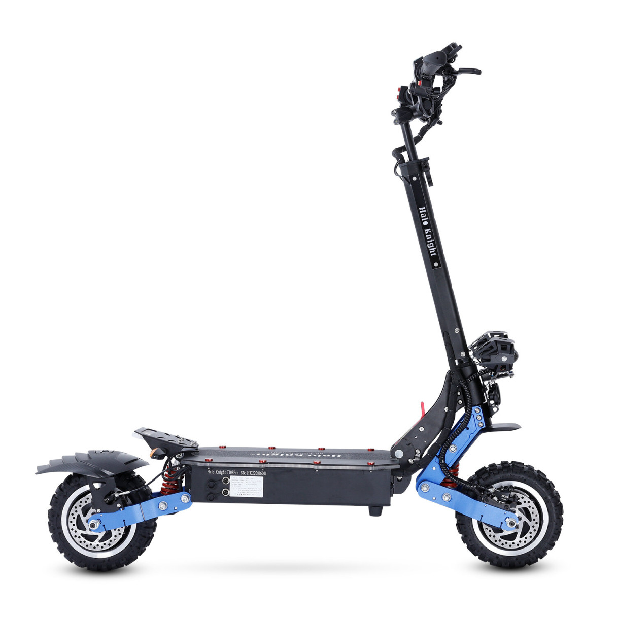 [EU DIRECT] Halo Knight T108 Pro Electric Scooter 60V 38.4Ah 6000W Dual Motor 11inch Foldable Electric Scooter 80km Mileage 200kg Max Load EU Plug