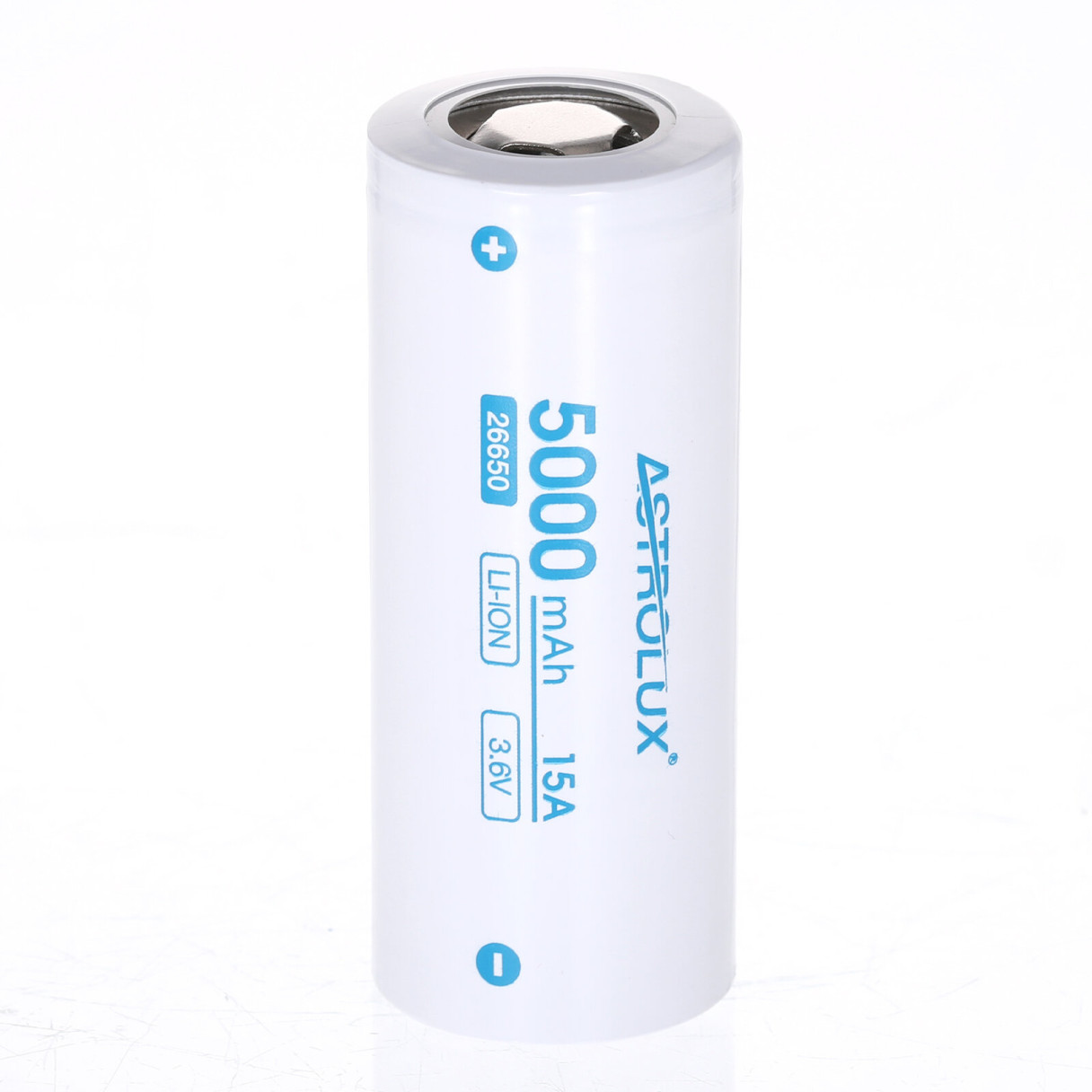 Astrolux® C2650 5000mAh 3C 3.6V 26650 Li-ion Battery Unprotected 15A High Performance Rechargeable Lithium Power Cell For Flashlights RC Toys Remote Control Gamepad