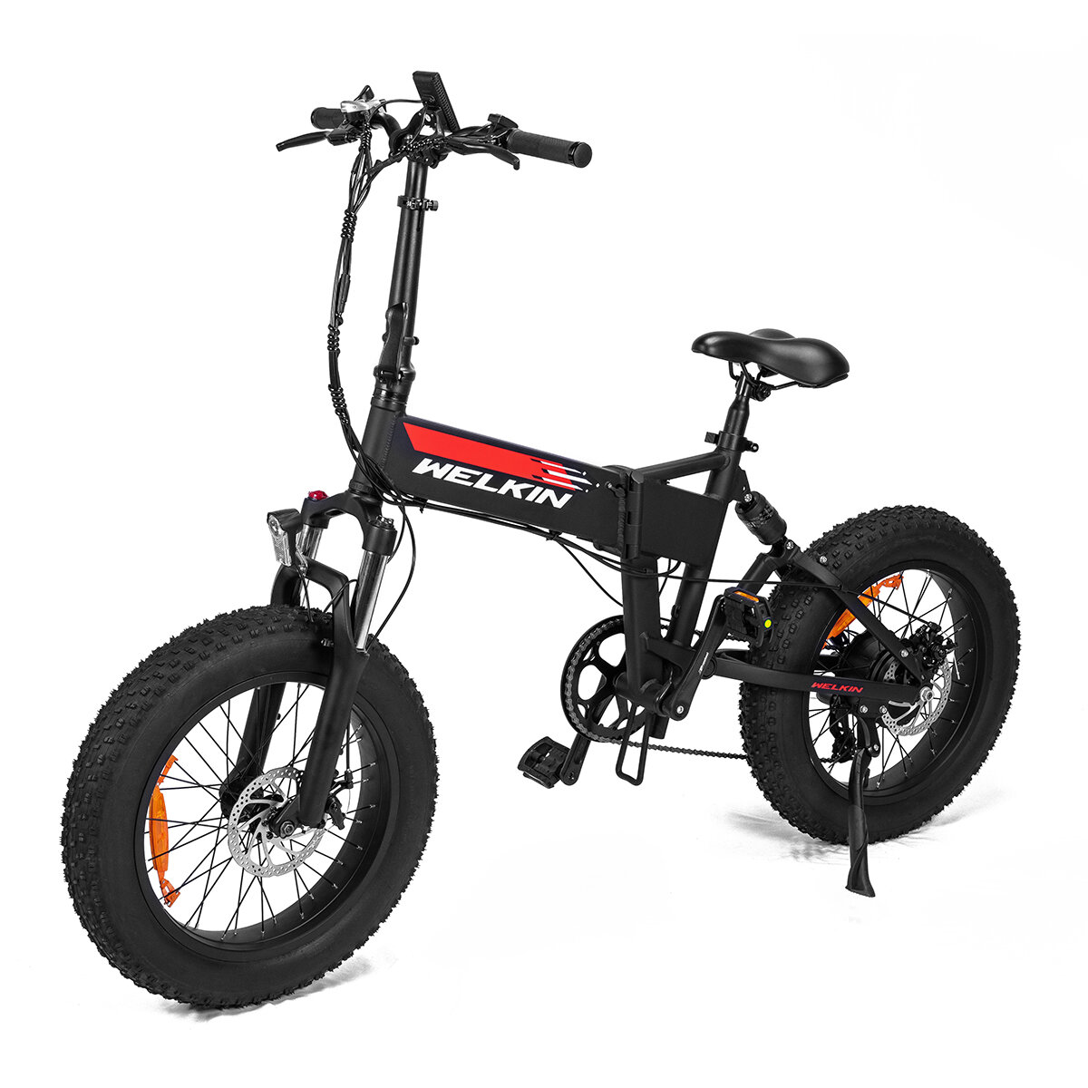 [EU Direct] WELKIN WKES001 Electric Bike 48V 10.4AH Battery 500W Motor 20x4.0inch Tires Mechanical Disc Brake 25-32KM Mileage Folding Electric Bicycle