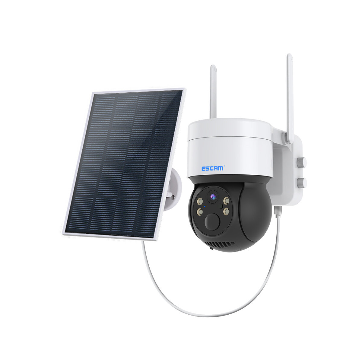 ESCAM QF170 2MP PTZ WIFI IP Camera Solar Panel Battery PIR Alarm Full Color Night Vision Two Way Audio IP66 Cloud Storage