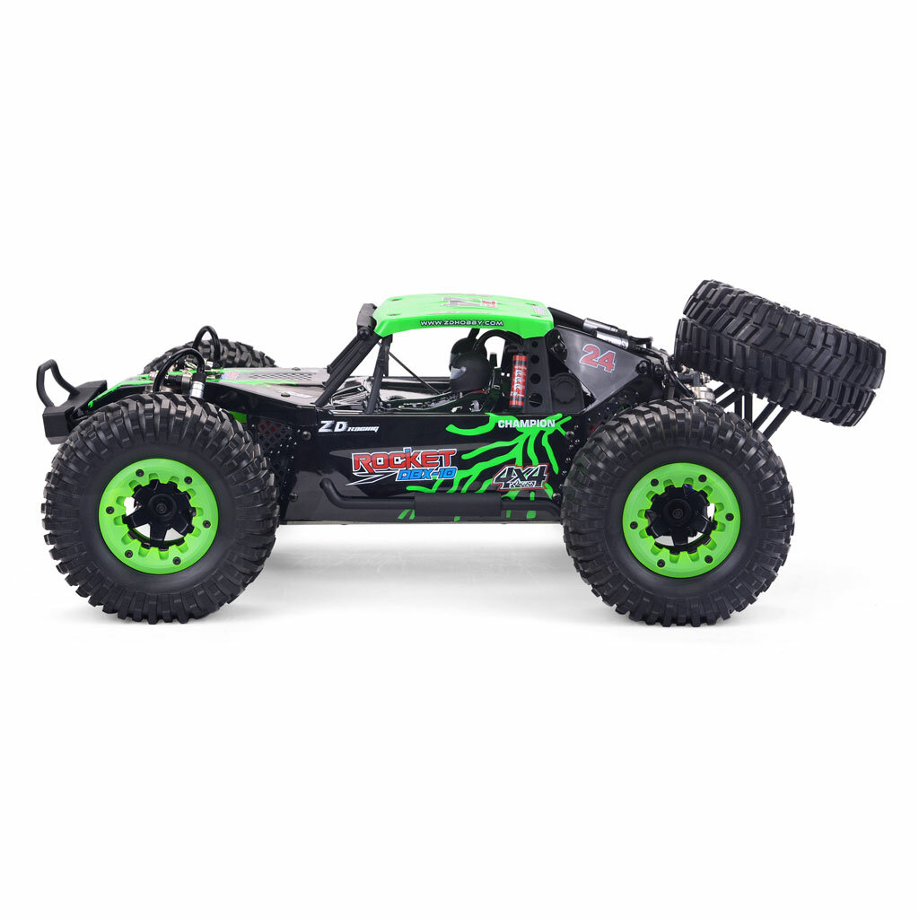 ZD Racing DBX 10 1/10 4WD 2.4G Desert Truck Brushless RC Car High Speed Off Road Vehicle Models 80km/h W/ Spare Tire