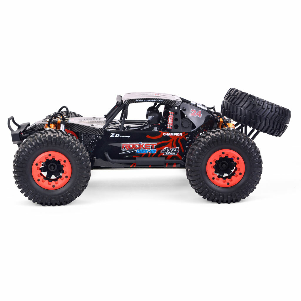 ZD Racing DBX 10 1/10 4WD 2.4G Desert Truck Brushless RC Car High Speed Off Road Vehicle Models 80km/h W/ Spare Tire