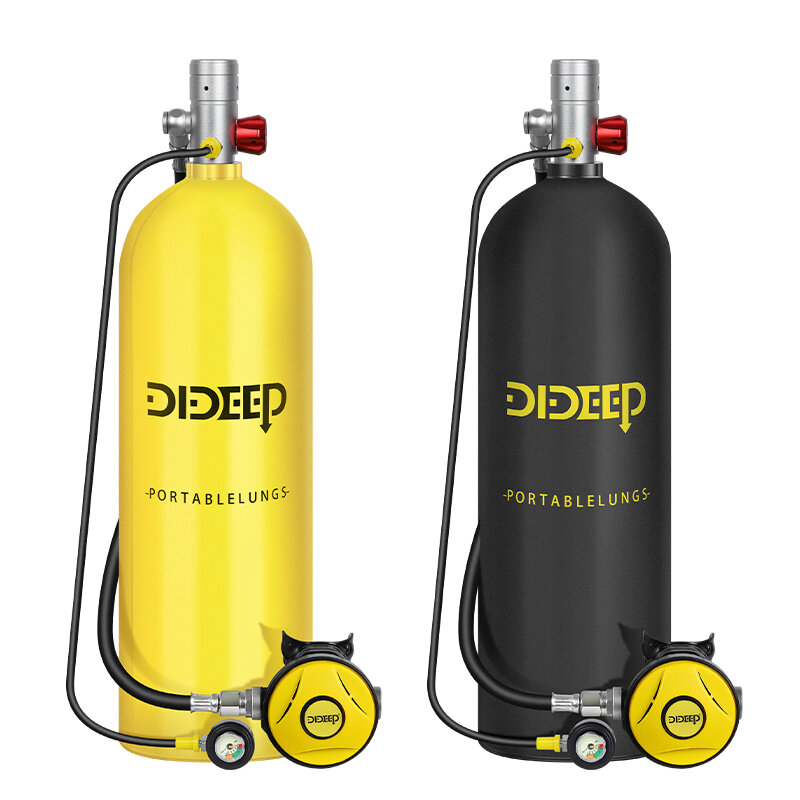 [EU Direct] DIDEEP Portable 4L Scuba Oxygen Cylinder Air Tank Scuba Reserve Air Tank Pump Snorkeling Gear Snorkeling Diving Equipment