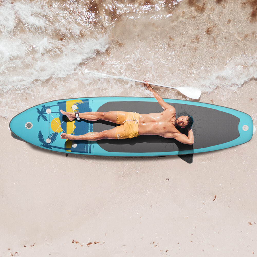 [EU Direct] FunWater 335cm 350cm Large Size Inflatable Stand Up Paddle Board Surfboard Complete Paddleboard Accessories Adjustable Paddle, Pump, ISUP Travel Backpack, Leash, Adult Paddle Board SUPFW28A SUPFW28C SUPFW28D SUPFW27A SUPFW27B