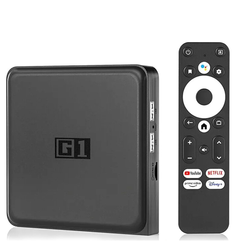 Kinhank G1 Android 11.0 TV Box with Netflix 4K Google Certified Amlogic S905X4 4+32G WiFi6 Support BT5.0 Dolby Audio/Dolby Vision Media Player