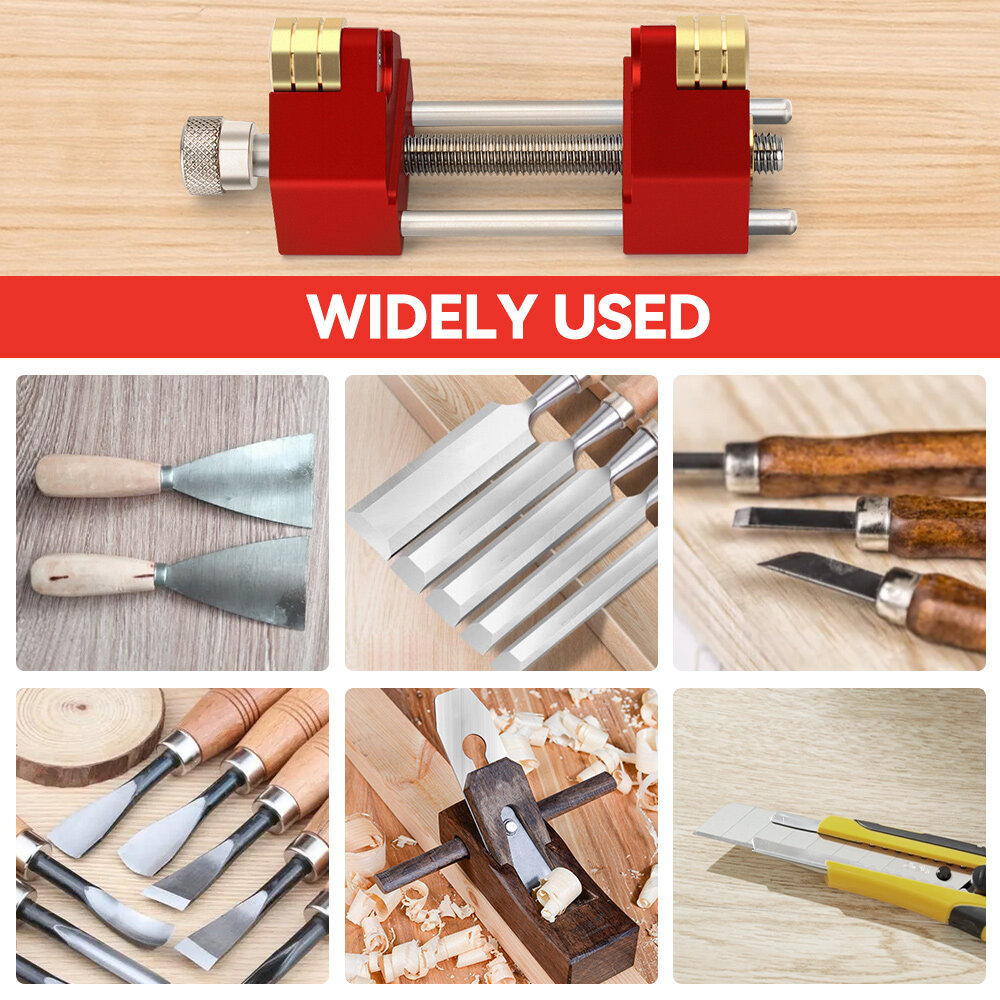 Mohoo Sharpening System Honing Guide Sharpening Holder Angle Fixture Angle Gauge for Woodworking Chisel