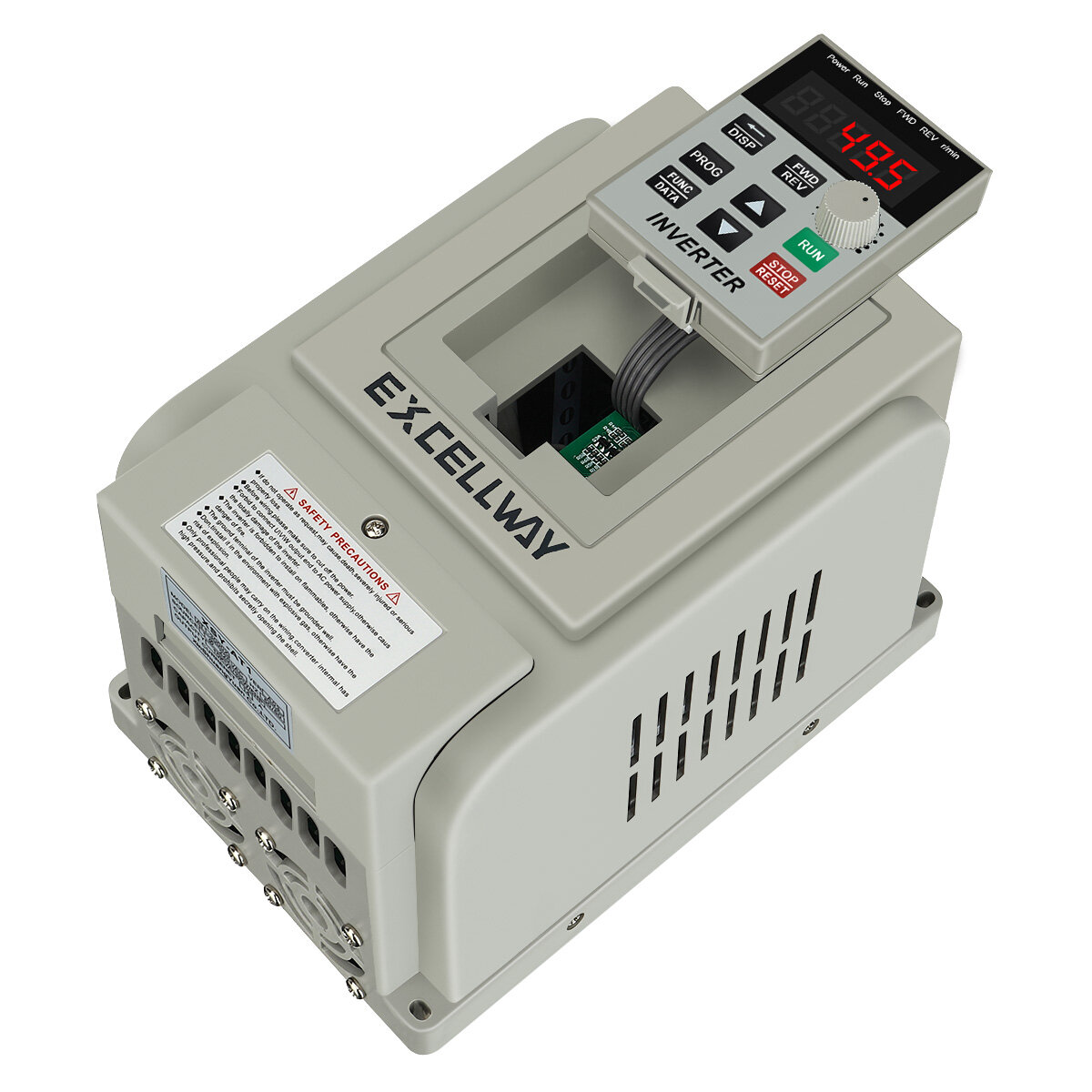 EXCELLWAY 1.5/2.2/3/4KW 220V PWM Control Inverter 1Phase Input 3Phase Out Inverter Variable Frequency Converter