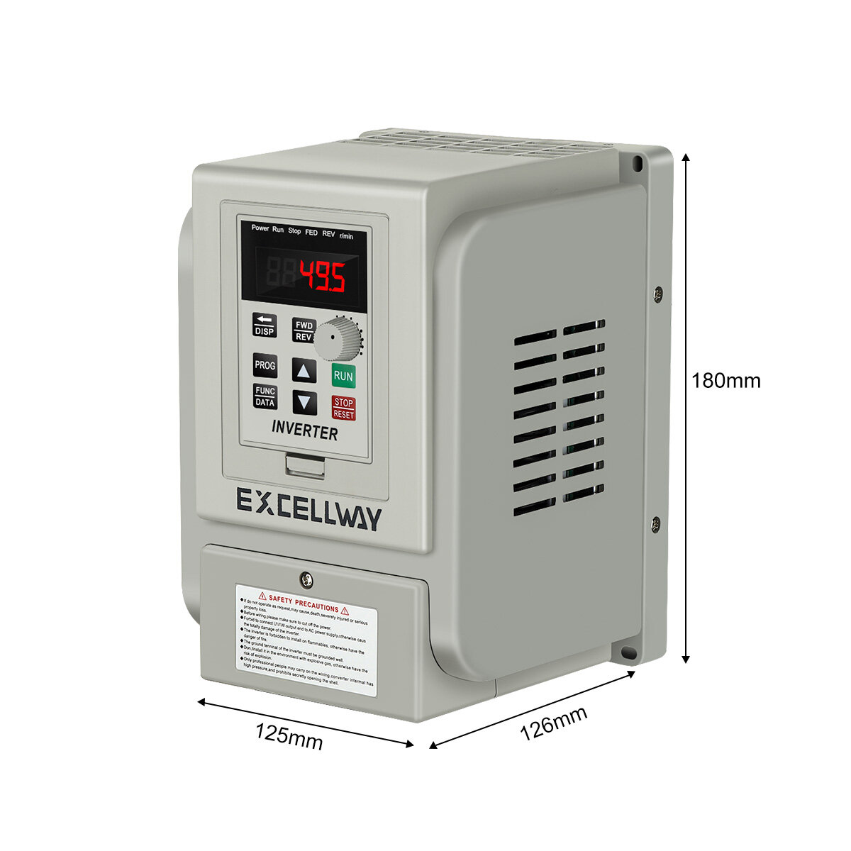 EXCELLWAY 1.5/2.2/3/4KW 220V PWM Control Inverter 1Phase Input 3Phase Out Inverter Variable Frequency Converter