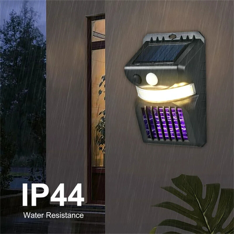 Solar Powered Outdoor Light 3 Modes PIR Moiton Electric Mosquito Repellenting Killer Lamp Outdoor Light