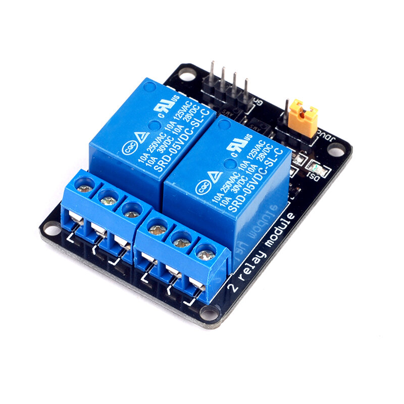 AOQDQDQD 5V 2-Channel Relay Module with Optocoupler Protection and Expansion Board for Home Automation and DIY Projects