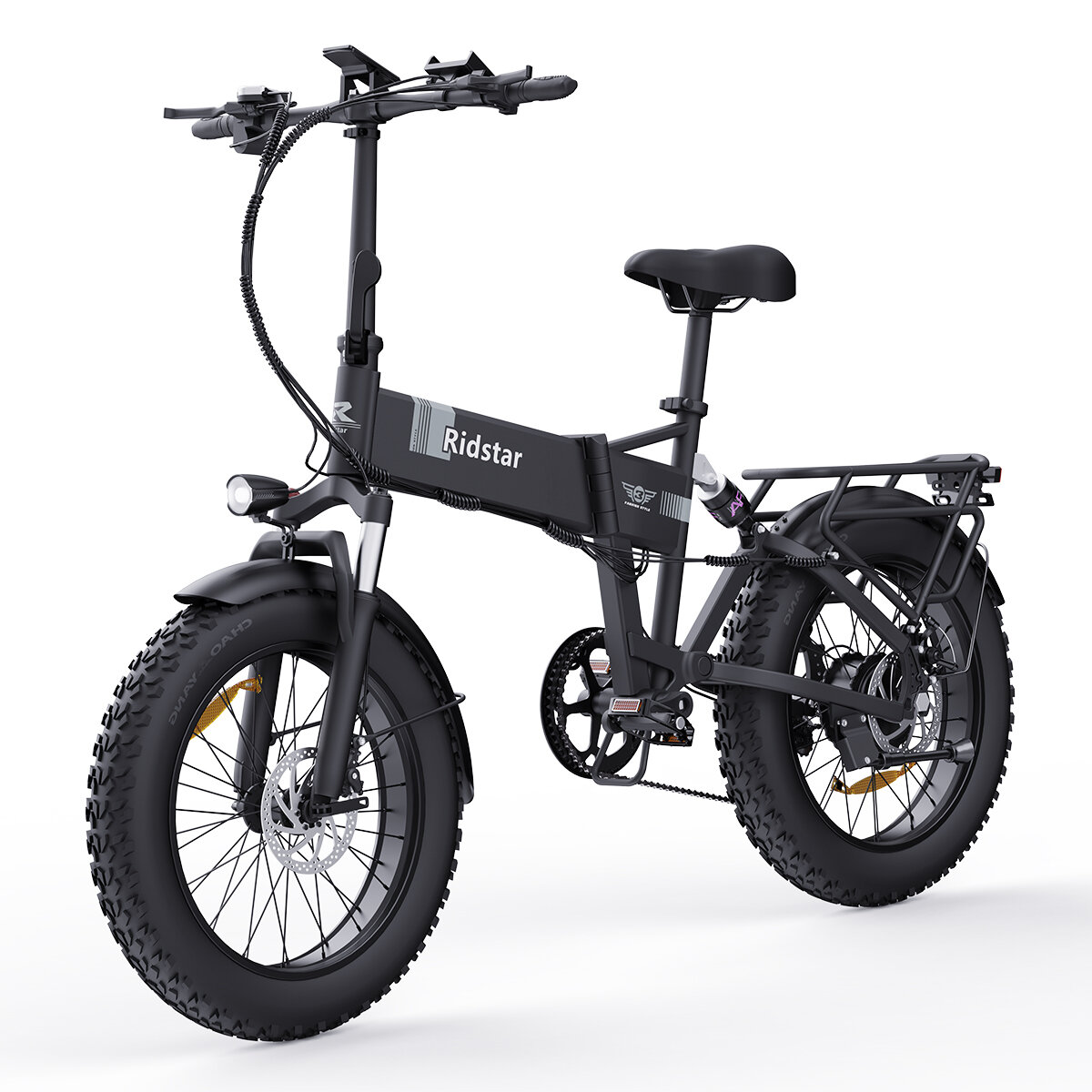 [EU DIRECT] Ridstar H20 Electric Bike 48V 15AH Battery 1000W Motor 20*4.0inch Tires 60-80KM Max Mileage 150KG Max Load Folding Electric Bicycle