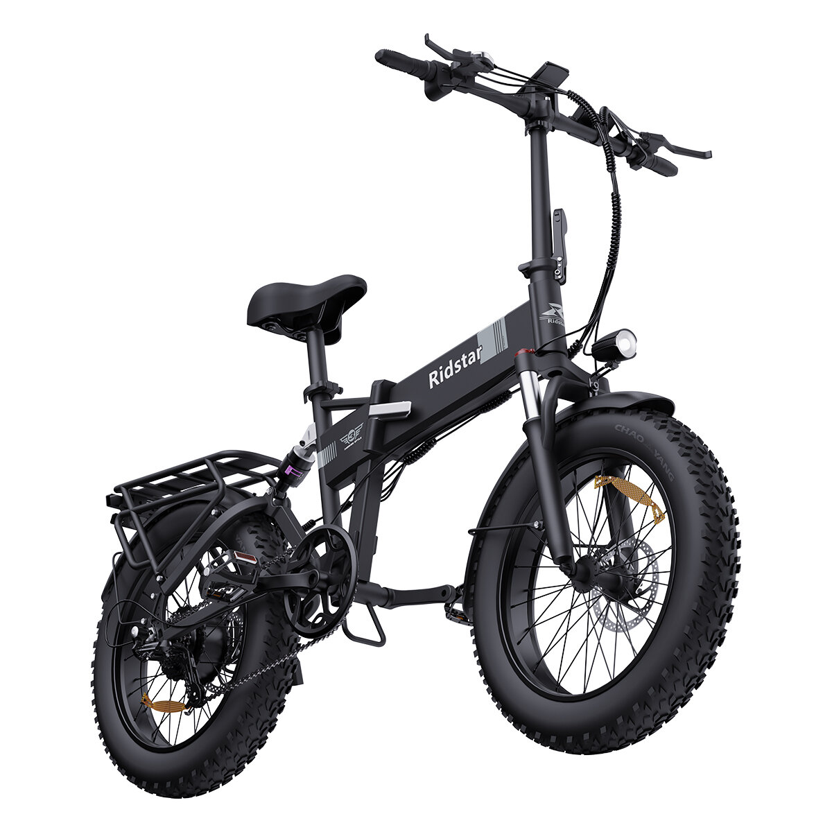 [EU DIRECT] Ridstar H20 Electric Bike 48V 15AH Battery 1000W Motor 20*4.0inch Tires 60-80KM Max Mileage 150KG Max Load Folding Electric Bicycle