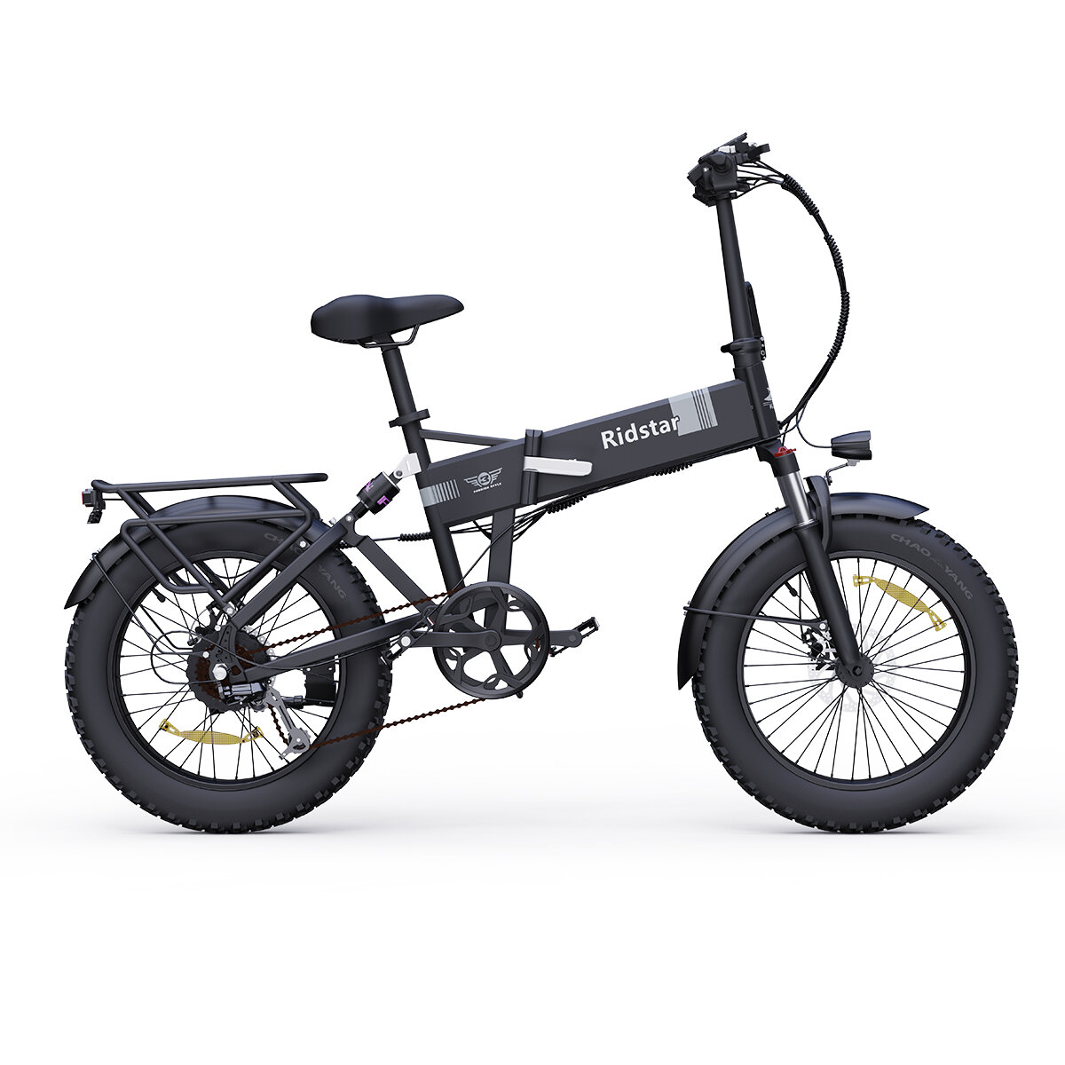 [EU DIRECT] Ridstar H20 Electric Bike 48V 15AH Battery 1000W Motor 20*4.0inch Tires 60-80KM Max Mileage 150KG Max Load Folding Electric Bicycle