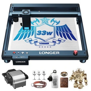 [EU/US Direct] Longer Laser B1 30W Laser Engraver Cutter, 6-core Laser Head, 33-36W Power Output, 450 x 440mm Engraving Area