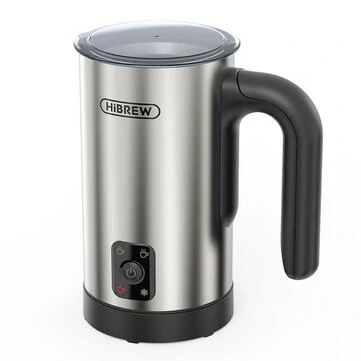 [EU/AE Direct] HiBREW M3A 4 in 1 Milk Frother Fully Automatic Milk Warmer Cold/Hot Frothing 130ml Frothing Capacity, 300ml Heat Milk Capacity