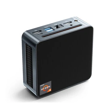 AOOSTAR MN56 AMD Ryzen 5 5600H 16GB RAM 512GB SSD 8K Triple Output Mini PC WIFI6 1000M USB3.0 Type-C Mini Computer Desktop PC