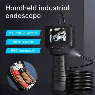 5M/10M Borehole Inspection Automotive Endoscope Camera 8mm 1080P HD Car Repair Tool Indoor Camera 4 LED Lights For Car Air Conditioner Repair