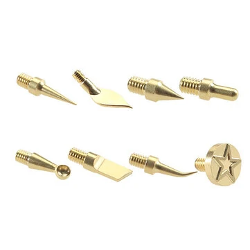 Soldering Iron Tip Kit 3D Printing Modify Finishing Tool Brass Thread Embedded Heat Insert Nut Iron Tip Heat Set Insert Tools