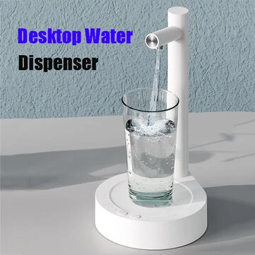 Desktop Water Bottle Dispenser Automatic Smart Electric Water Dispensers for 5 Gallon & Universal Bottles USB Charging 7 Levels