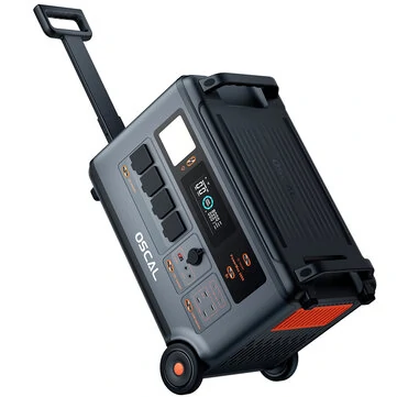 Blackview Oscal Powermax 3600 Rugged Power Station 3600Wh to 57600Wh LiFePO4 Battery Pack Power Bank with 14 Outlets 5 LED Light Modes Morse Code Portable Roller Power Backup for Emergency Co