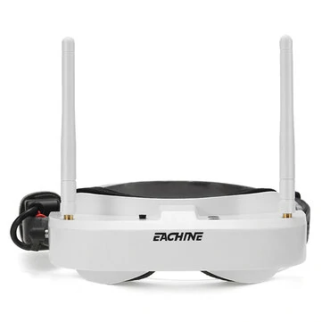 Eachine EV100 720*540 5.8G 72CH FPV Goggles With Dual Antennas Fan 18650 Battery Case For RC Drone