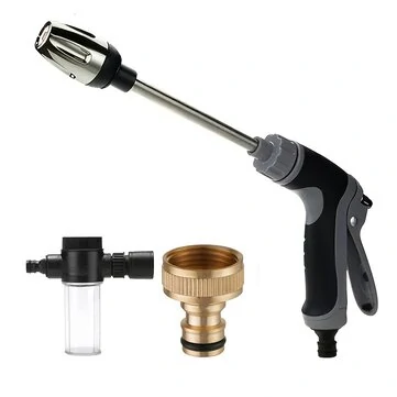 For Car Washing 3/4" High-Pressure Water Spayer Garden Washer Hose Nozzle Garden Watering Hose Cleaning Tool Handle Spray