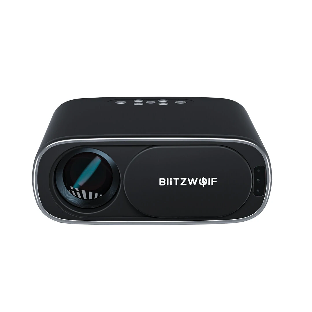 BlitzWolf®BW-V4 1080P Projector 5G-WIFI Mirroring Wireless Auto Focus Auto Keystone Correction Lens Protection Automatic Slide Smart Cinema Home Theater Outdoor Movie EU Plug