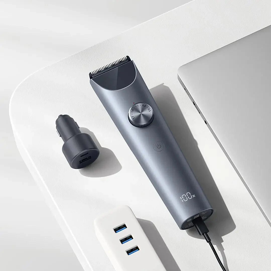 Xiaomi Mijia Electric Hair Clipper With Digital Display IPX7 Waterproof Rating Intelligent Anti-pinch Hair