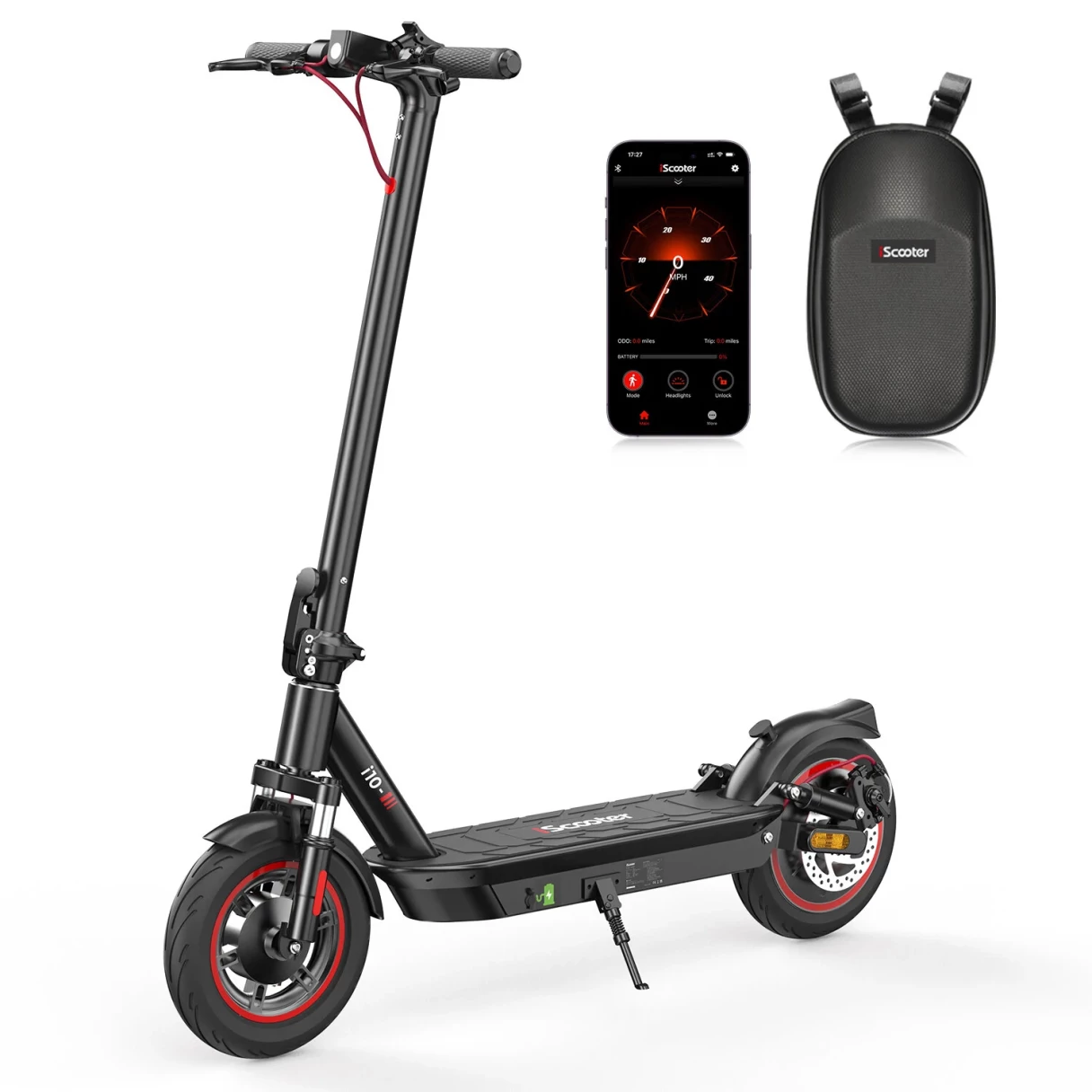 [EU Direct] iScooter i10 Electric Scooter 15Ah 42V 650W Motor 10 Inches Tire Electric Scooter 45km Mileage Max Load 120Kg