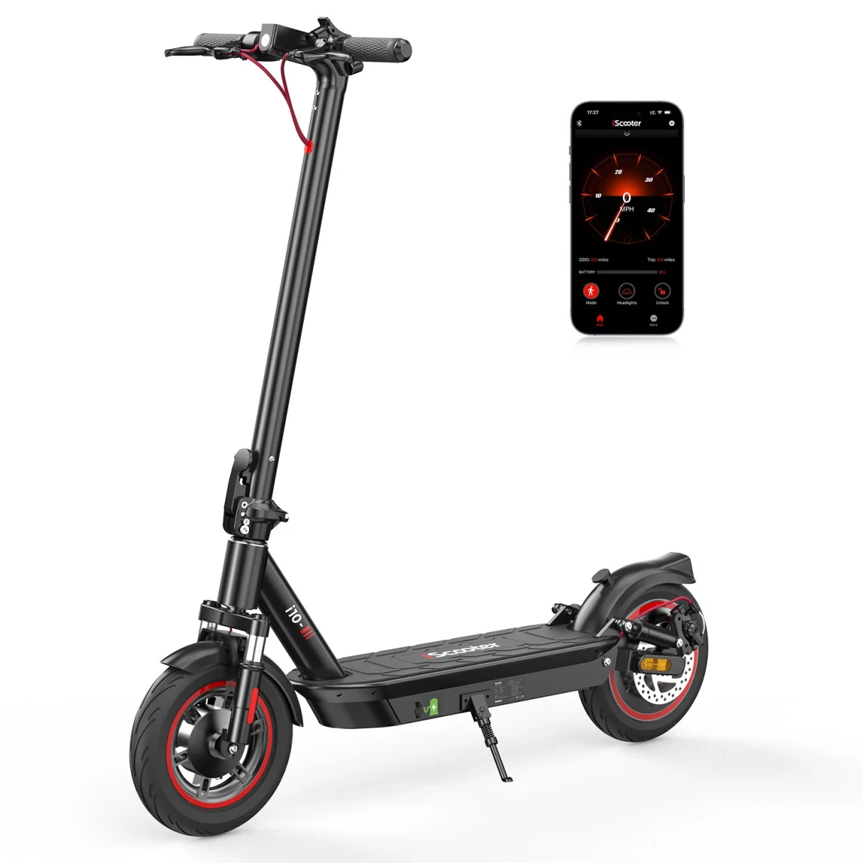 [EU Direct] iScooter i10 Electric Scooter 15Ah 42V 650W Motor 10 Inches Tire Electric Scooter 45km Mileage Max Load 120Kg