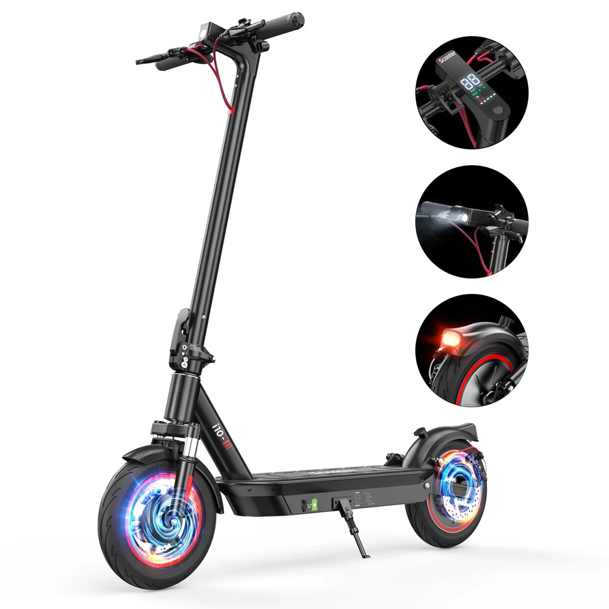 [EU Direct] iScooter i10 Electric Scooter 15Ah 42V 650W Motor 10 Inches Tire Electric Scooter 45km Mileage Max Load 120Kg