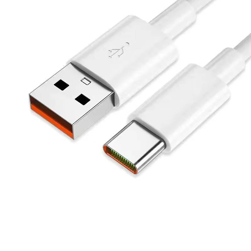 7A USB to Type-C Cable Support 6A/7A Fast Charging Data Transmission Protocol PVC Core Line 0.25M/1M/2M Long for Huawei Mate 40Pro for Xiaomi Mi12 for Samsung Galaxy Z Fold 2