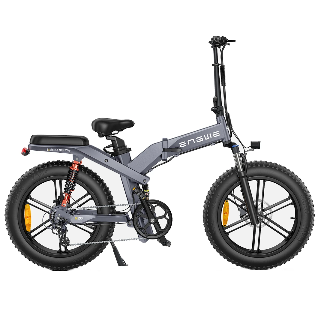 [EU DIRECT] ENGWE X20 Electric Bike 48V 14.4AH 750W (Peak 1000W) Electric Bike 20 Inch 76KM Mileage Range Max Load 150KG Electric Bicycle