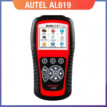 Autel AL619 Car Diagnostic Tool OBD2 Auto Scanner Diagnostic Tool OBD 2 Supported Multiple Languages ABS/SRS System Diagnosis