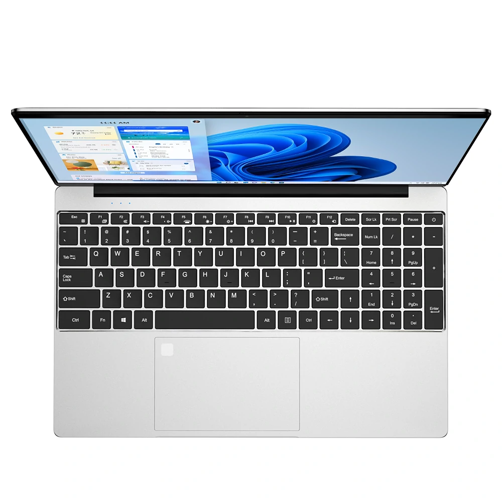 Ninkear N15 Air Laptop Intel Alder Lake-N N95 16GB RAM 512GB SSD 15.6 Inch FHD IPS Screen Fingerprint Unlock Backlit Keyboard 180° Viewing Angle 44.89WH Battery Narrow Bezel Notebook