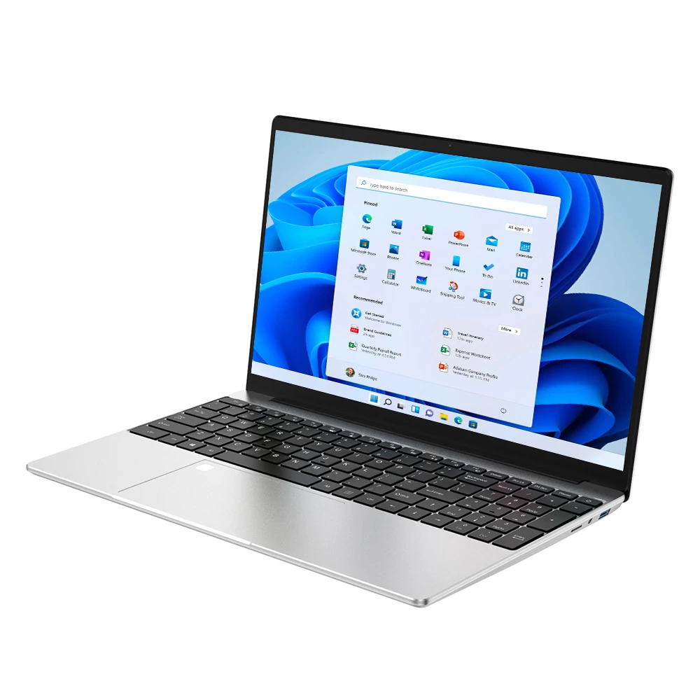 Ninkear N15 Air Laptop Intel Alder Lake-N N95 16GB RAM 512GB SSD 15.6 Inch FHD IPS Screen Fingerprint Unlock Backlit Keyboard 180° Viewing Angle 44.89WH Battery Narrow Bezel Notebook