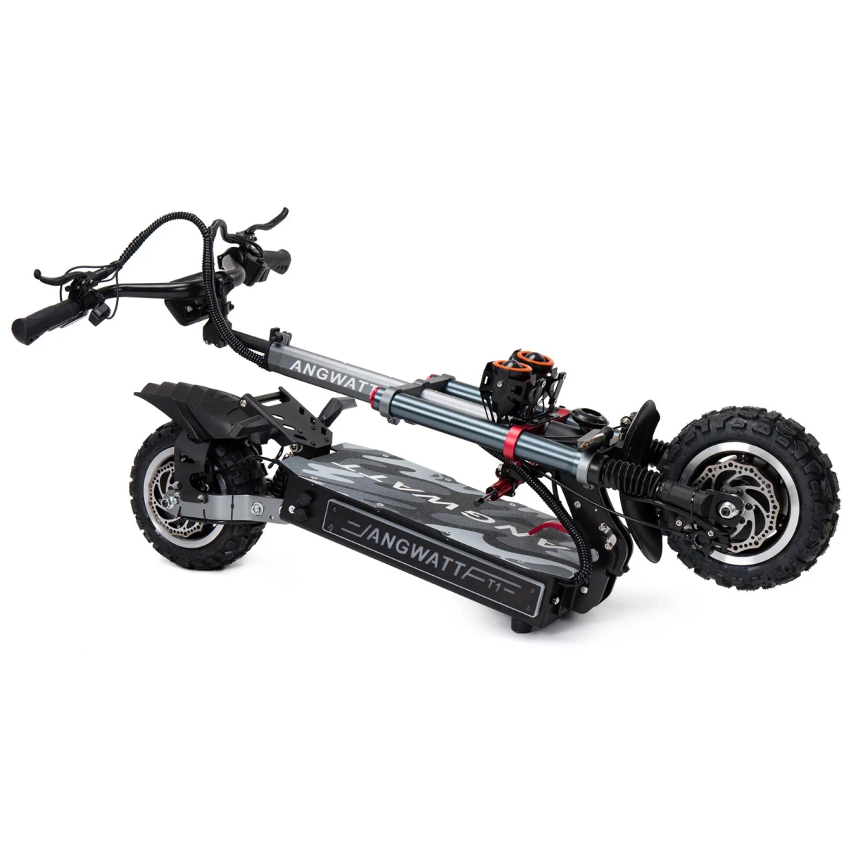 [EU DIRECT] ANGWATT T1 Electric Scooter 60V 35Ah 6000W (2*3000W) Dual Motor 11inch Off-Road Electric Scooter Steering Damper Electric Scooter 80-105km Mileage 200kg Max Load EU Plug T107 PRO KuKirin G4 MAX  OOTD D88 LAOTIE TI30