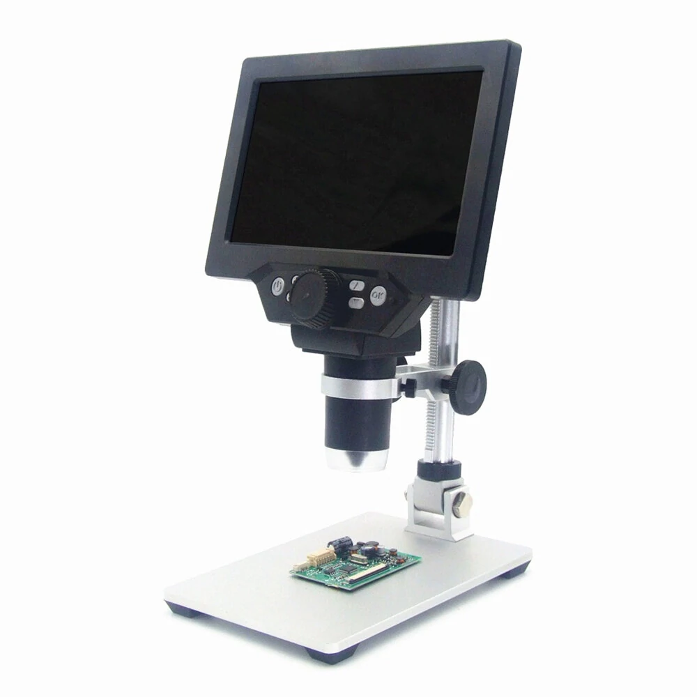 MUSTOOL G1200 Digital Microscope 12MP 7 Inch Large Color Screen Large Base LCD Display 1-1200X Continuous