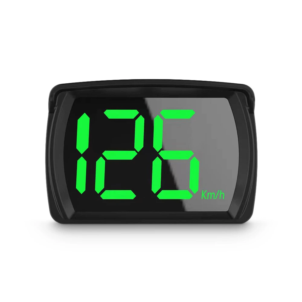 Car GPS HUD Digital Speedometer KMH MPH Big Fonts Green Light Car HUD Head Up Display for All Cars