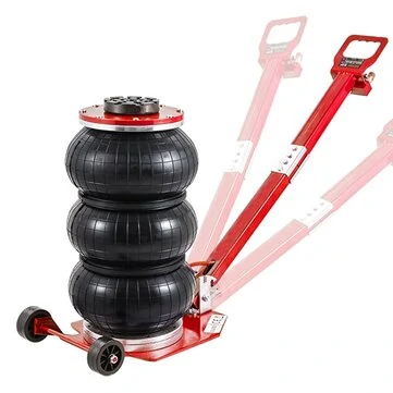 iMars Air Jack 3 Ton 6600 lbs / 5 Ton 11000 lbs Air Bag Jack with Six Steel Pipes 15.75 inch/400 mm / 18.5 inch/470 mm Lift up Fast Lifting Pneumatic Jack with Adjustable Long Handle for Cars