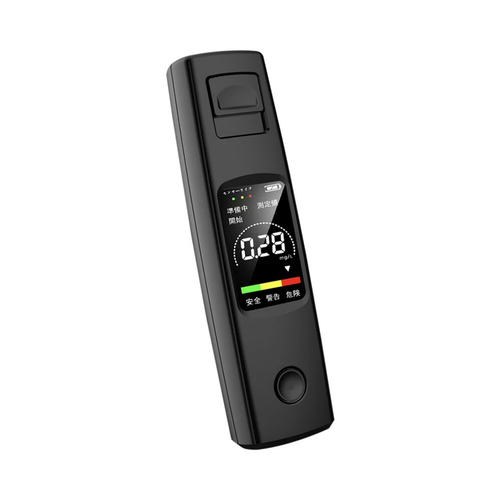 A20 Portable Alcohol Tester High Sensitivity Breathalyzer HD Display Non-contact Type-C Charging 200mAh Battery