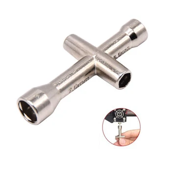 E3D Nozzle MK8 Nozzle Mini Spanner M2 M2.5 M3 M4 Screw Nut Hexagonal Cross Wrench Sleeve Socket Maintenance Model Wheel Toolench