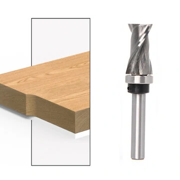 6mm/6.35mm/12.7mm Carbide CNC Router Bit Bearing Ultra-Perfomance Compression Flush Trim Milling Cutter For Wood