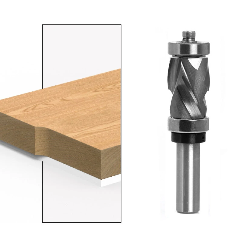 1/2" Shank Carbide CNC Router Bit Milling Cutter Bearing Trimming Ultra-Perfomance Compression Flush Trim For Wood